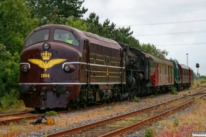 DSB MY 1104+E 987+P 812+MT 152+AU 253+CLE 1672. Tønder 20.06.2009.