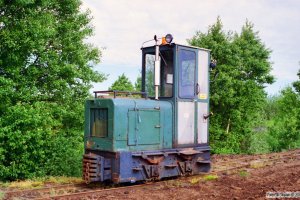 Lok 106 (Pedershåb Maskinfabrik 1950). Lille Vildmose 22.06.1995.