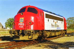 PBS MY 1122 afsporet på forreste aksel under rangering med GX 8926 Tdr-Rb. Ribe 16.10.1997.