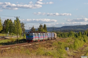 GC Rc4 1161+Rc4 1166+Rc4 1183 med GT 9124. Helgum - Långsele 13.06.2017.