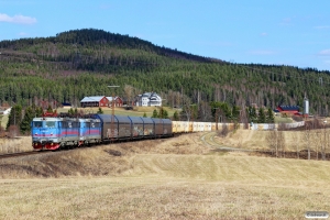 GC Rc4 1163+Rc4 1160 med GT 4005. Österås - Långsele 03.05.2016.