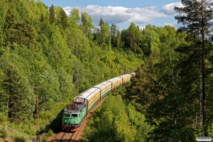 GC Rc4 1255 med GT 4051. Bispgården - Ragunda 13.06.2017.