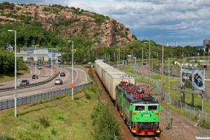 GC Rd2 1073+Rd2 1090 med GT 9036. Göteborg Kville - Göteborg Skandiahamnen 03.06.2012.