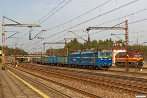 PKPC ET42-019+Eaos/Eanos vogne og RAILP M62M-017. Maksymilianowo 04.04.2018.