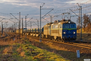 PKPC ET22-1111+EU07-172 E+26 godsvogne. Jaksice - Inowrocław 05.04.2018.