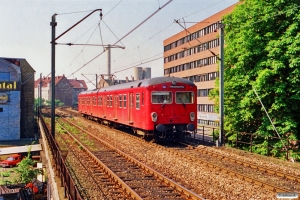 DSB MM 7739+FS 7239. Nørrebro 03.07.1991.