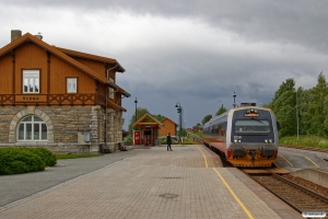 NSB BS 9258+BM 9208 som Pt 440 (Steinkjer-Lundamo). Skogn 12.06.2017.