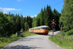 SJ YBo5p 873+YBo5p 884+URYp 1793 med tog Åseda-Triabo. Åseda - Sissehult 14.06.2014.