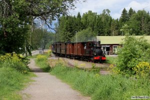 BLJ 4 (Langshyttan)+SRJ F 80+ULJ F 159+SRJ 9+14+MÅJ 11+ULJ 3+SRJ 20 som Tog 81. Almunge 09.06.2013.