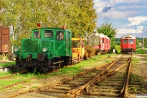 DSB Traktor 3, Trolje 112+Troljevogn 113a, OHJ DL 39 og VLTJ ML 12. Fåborg 23.09.2001.