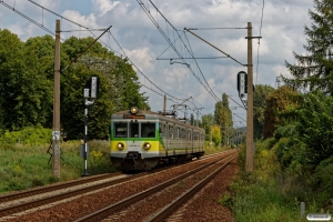 PREG EN57-651 som R 87504. Szczecin Podjuchy - Daleszewo Gryfińskie 17.08.2017.