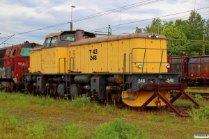 Raillog T43 248. Kristinehamn 13.06.2015.