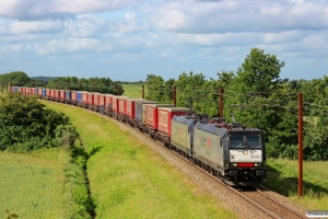 TXL 185 408-2+185 407-4 med TG 39629 Mgb-Pa. Km 54,4 Fa (Sommersted-Vojens) 29.06.2013.