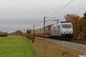 TXL 185 417-5 med TG 38641 Mgb-Pa. Km 54,2 Fa (Sommersted-Vojens) 31.10.2020.