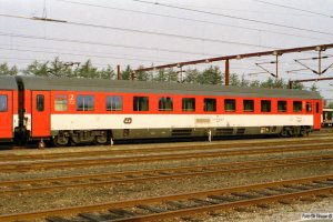 ČD Bmz 73 54 21-91 021-8 (forstærkningsvogn til EC 175). Padborg 25.04.2003.