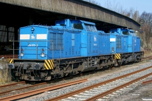 PRESS 204 013-3 (ex. DR 110 436)+204 005-3. Hamburg-Harburg 12.04.2008.