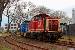 EVB 410 02 (ex. DB 211 330), V 762 og V 761. Hamburg-Waltershof 22.03.2014.