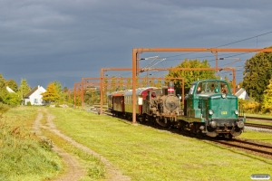 DSB MT 152+VTV Uis+DSB D 857+Buh 704+CLL 1495+Hs-t 49804 som VM 222810 Bm-Rg. Kauslunde 29.09.2018.