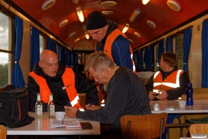 Planerne studeres i DSB Buh 704. Næstved - Lundby 29.09.2018.