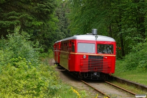 HBS Sm 212+LJ Sb 94+LB Sm 2 med tog til Vrads. Skaaningbro 05.06.2019.