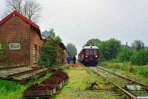 DSB MO 1848+CL 1630+AU 253 som Rangertræk Tdr-Bys. Bylderup Bov 26.09.1998.