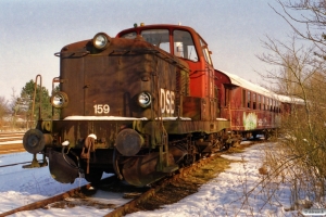 DSB MT 159 hensat. Bramming 03.03.2001.