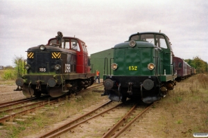 DSB MT 155 og MT 152. Marslev 18.10.2003.