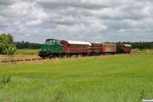 DSB MT 152+AU 253+DSB MY 1104+P 812+DSB E 987+CLE 1672 som VM 6323 Str-Tdr. Km 155,6 Lk (Tim-Ulfborg) 20.06.2009.