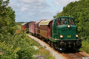 DSB MT 152+AU 253+DSB MY 1104+P 812+DSB E 987+CLE 1672 som VM 6323 Str-Tdr. Km 131,8 Lk (Lem-Ringkøbing) 20.06.2009.