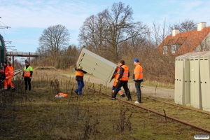 Udlæsning af skabe fra Hims'en. Marslev 08.03.2014.