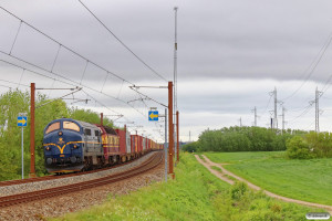 VIK MX 1023+1833 med CG 9561 Tl-Ar. Km 4,6 Fa (Fredericia-Børkop) 10.05.2024.
