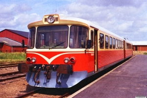 VLTJ Ym 14+Ys 14 som Tog 27. Thyborøn Havn 25.07.1988.