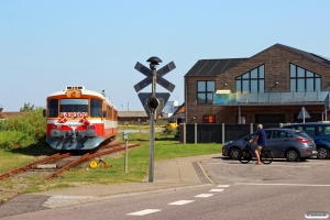 MjbaD Ym 39+Ym 40 - Materiel til Tog 155086 Thb-Vem. Thyborøn Havn 22.08.2015.