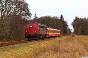 MjbaD MY 28+Ym 40+Yp 54+Ym 39 som PP 306400 Vem-Rj. Km 166,2 Lk (Ulfborg-Vemb) 30.01.2016.