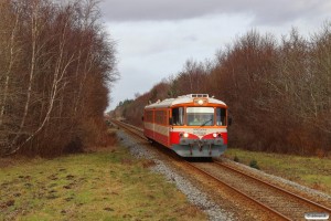 MjbaD Ym 40+Ym 39 som Tog 151312 Lmv-Vem. Km 3,6 Vem (Vemb-Amstrup) 28.01.2022.