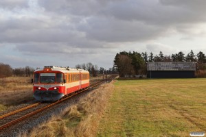 MjbaD Ym 39+Ym 40 som Tog 151315 Vem-Lmv. Km 8,0 Vem (Amstrup-Bækmarksbro) 28.01.2022.